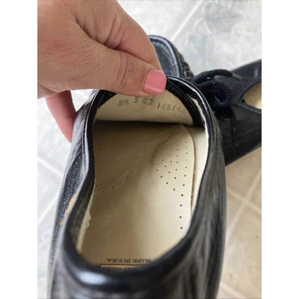 SAS Ladies‎ Shoes Siesta Comfort Black Size 8 1/2 Oxfords Lace Up